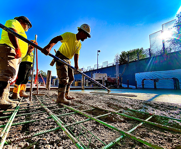 Concrete division in action