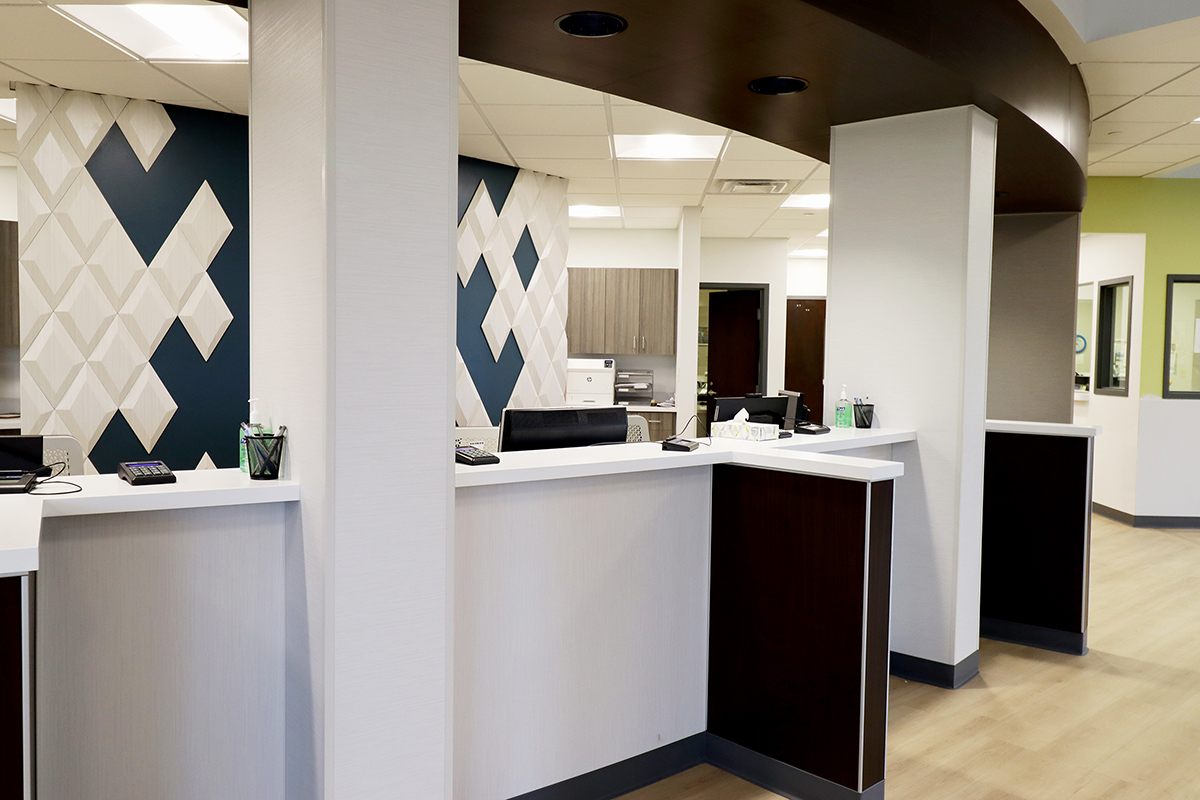 Pavilion C Lobby reception desk