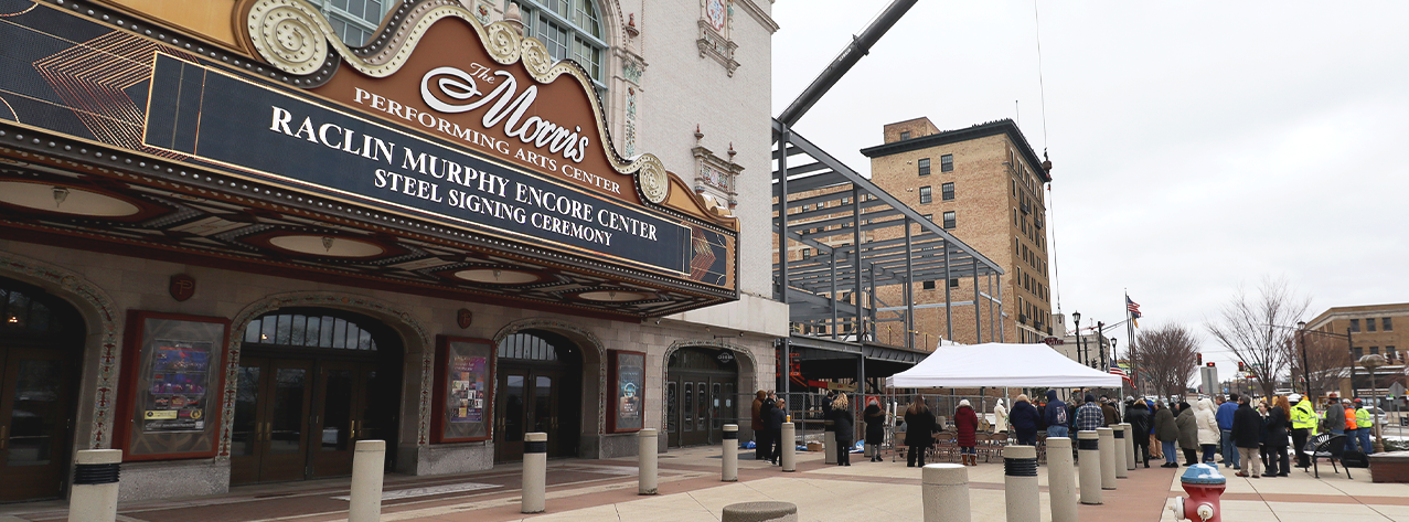 Raclin Murphy Encore Center Steel Signing Ceremony