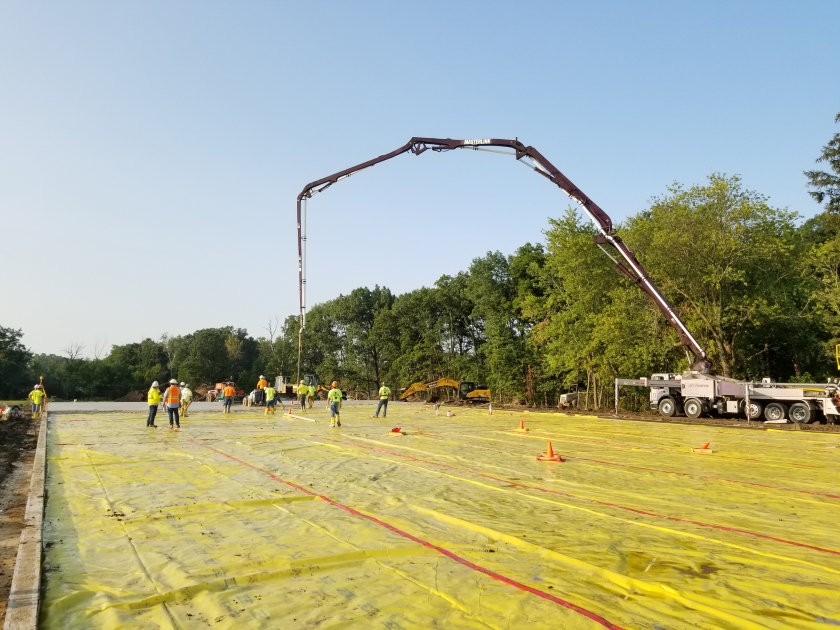 Concrete team in action