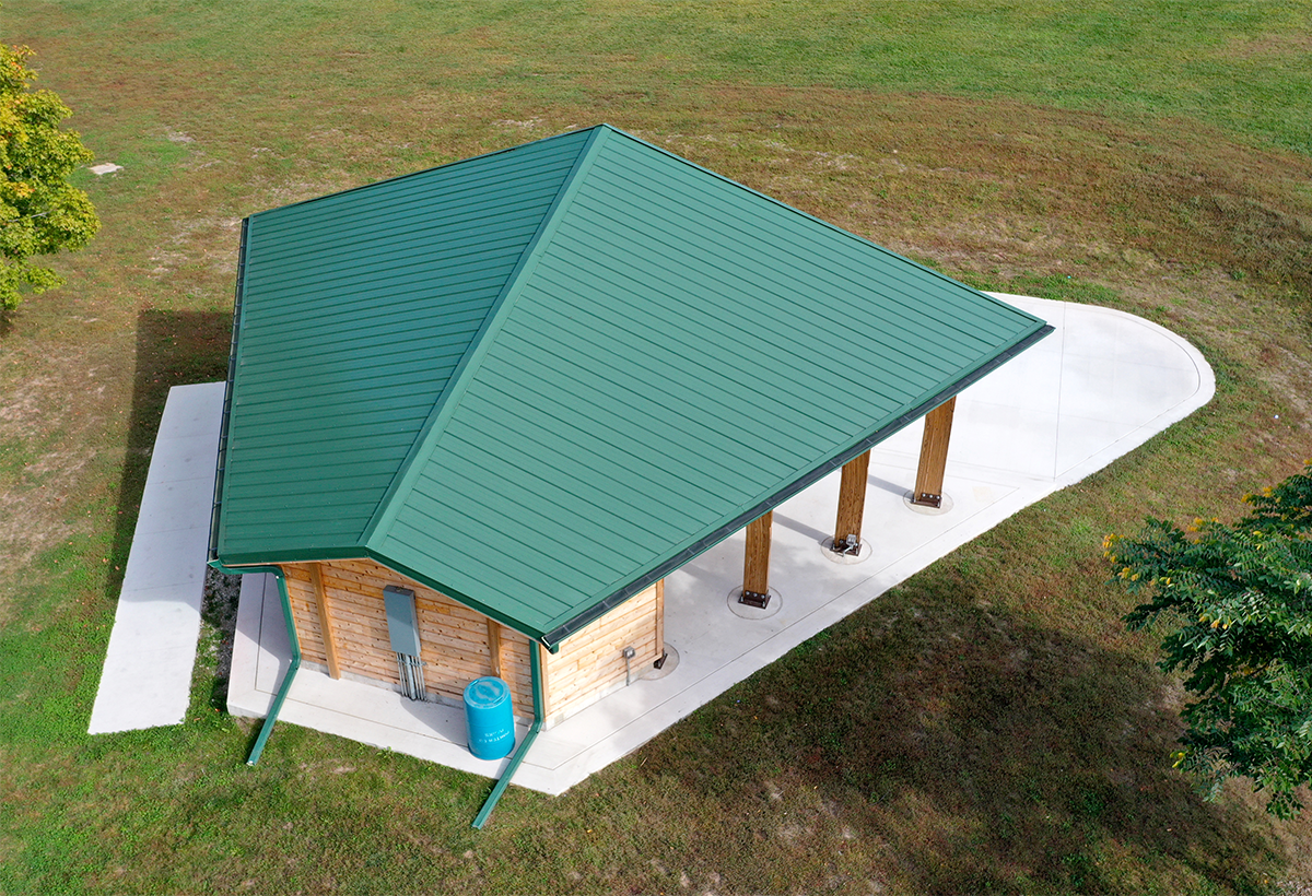 Back of the Sunset Hill Pavilion