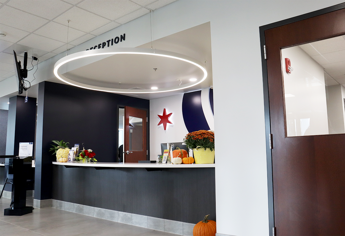 Lobby reception desk