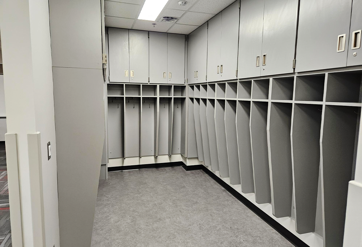 Elementary student storage area