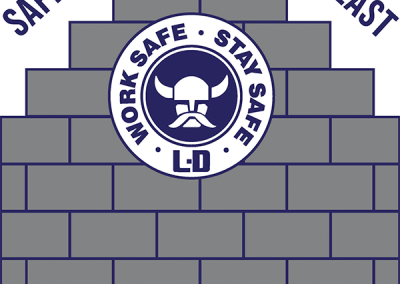 Artwork emphasizing safety for the Westville Correctional Center project team