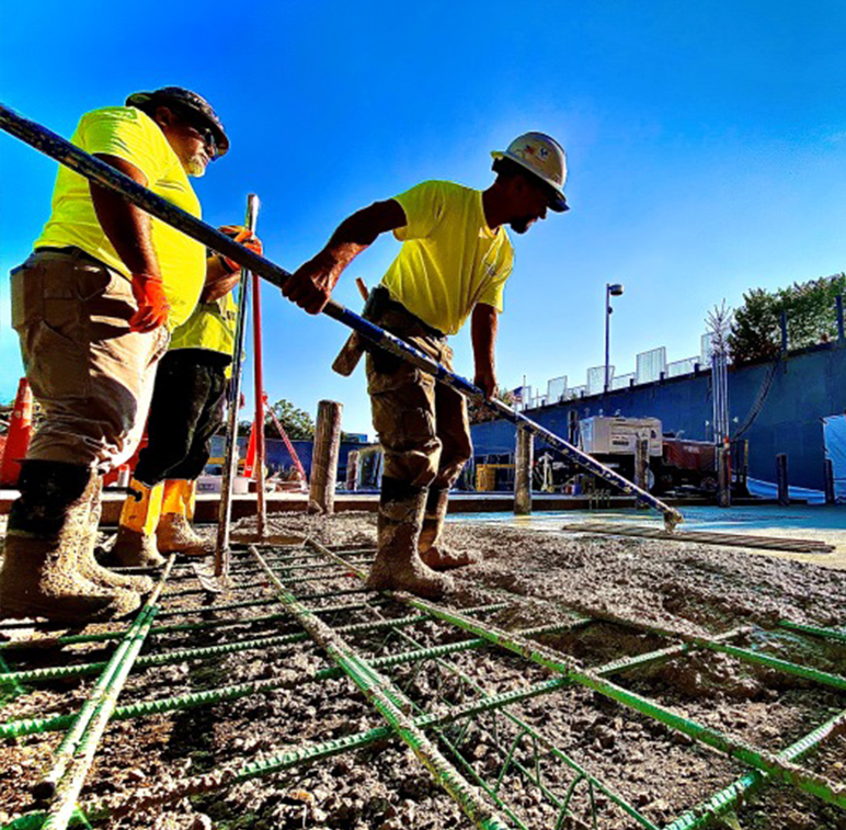 Larson-Danielson tradespeople self-performing concrete work