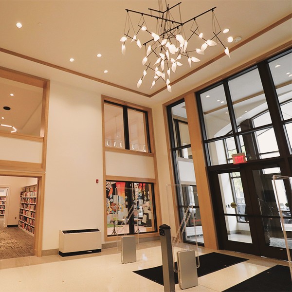 St Joe County Public Library Main Branch featuring wood trim package by Larson-Danielson